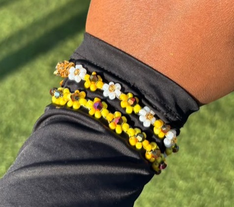 Yellow and white flower bracelet